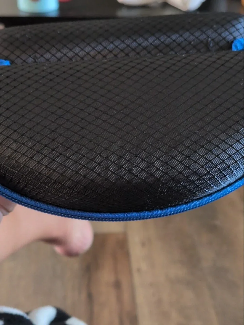 Blue Cut Black Hard Shell Eyewear Case with Blue Trim CASE ONLY
